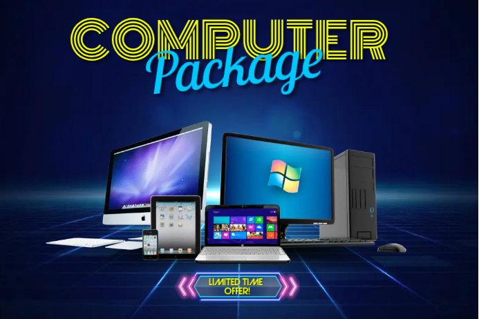Computer Package Template Poster