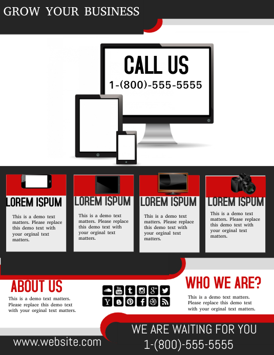 Computer Template | PosterMyWall