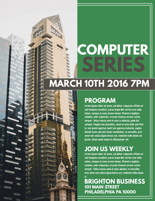 Computer Template | PosterMyWall