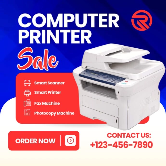 Computer Printer Sale Ads Instagram Post template