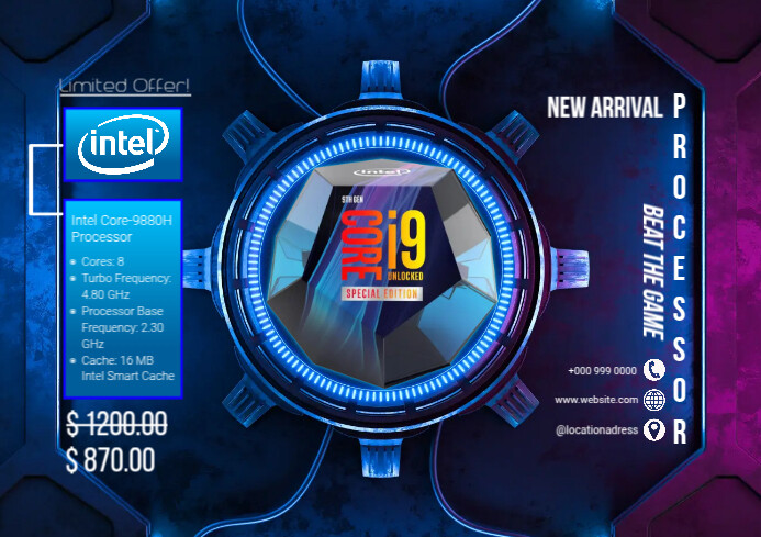 Copy of Computer Processor Template | PosterMyWall