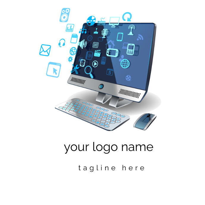 Computer programming Software Developer logo Template | PosterMyWall