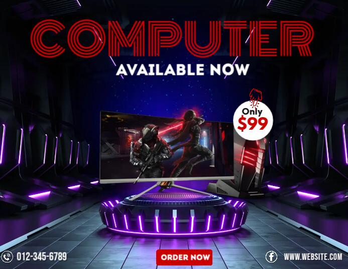 Computer Promo Ads Template | PosterMyWall