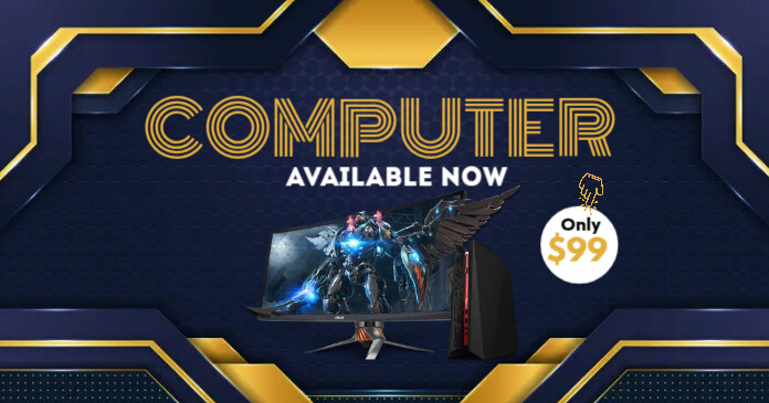 Promotion For Computer Computer Promo Banner Templat | PosterMyWall