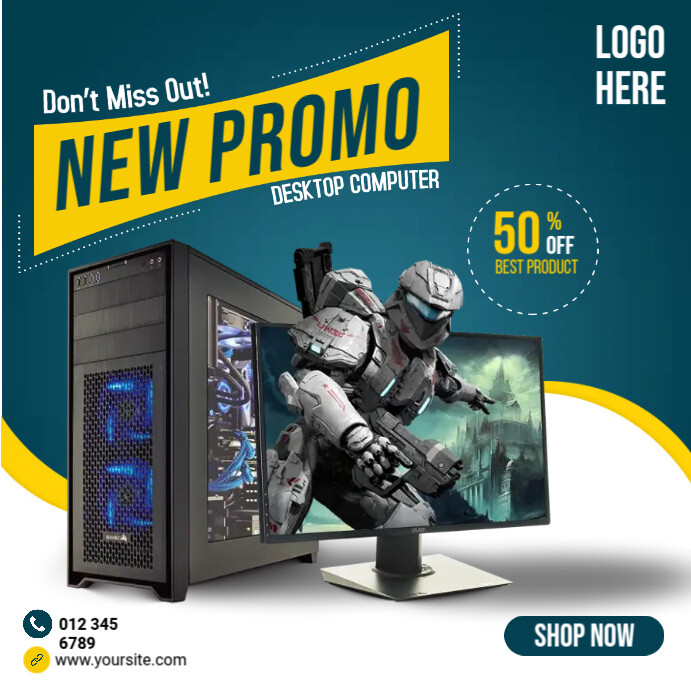 Computer Promo Template | PosterMyWall