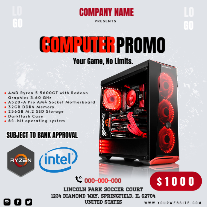 computer promo Template | PosterMyWall