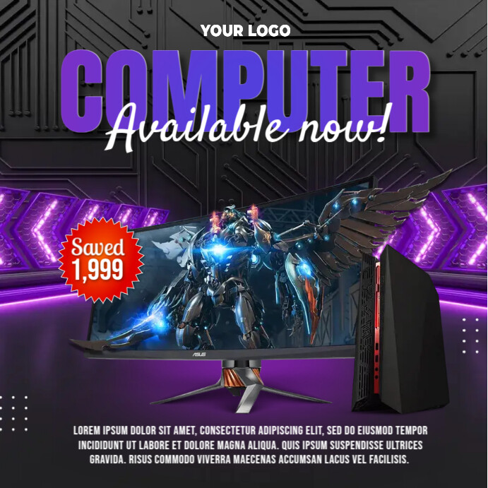 Plantilla de Computer promotion | PosterMyWall