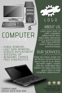 Computer Repair Poster Examples Computer Repair Flyer Template | PosterMyWall