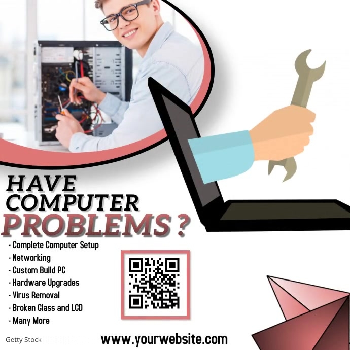 Computer Repaire Post Computer repair Template | PosterMyWall