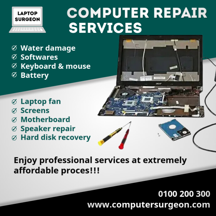 Computer repair Template | PosterMyWall