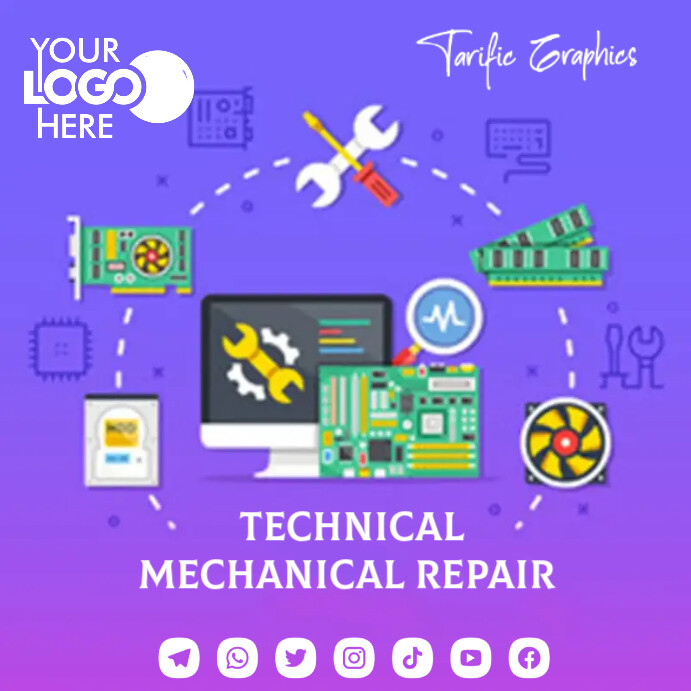 Computer Repaire Post computer repair Template | PosterMyWall