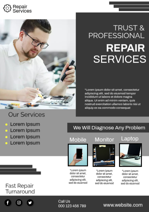 computer repair Template | PosterMyWall