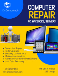 Computer Repair Poster Examples computer repair Template | PosterMyWall