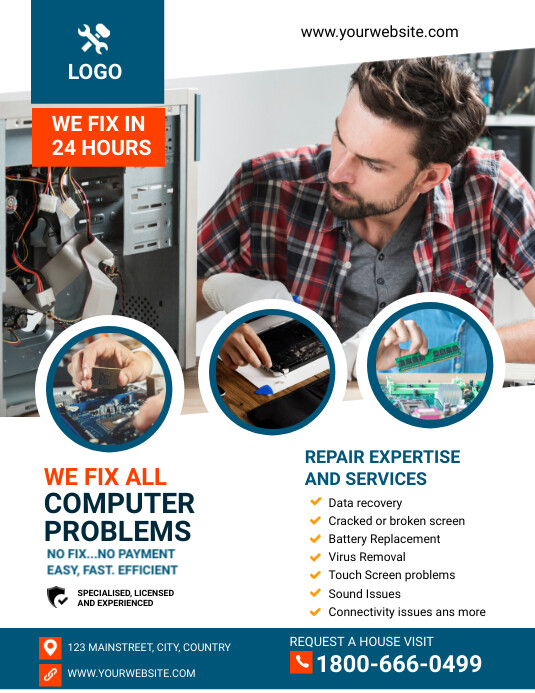 Copy of computer repair | PosterMyWall