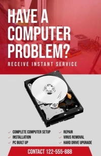 Computer repair Poniekoerant template