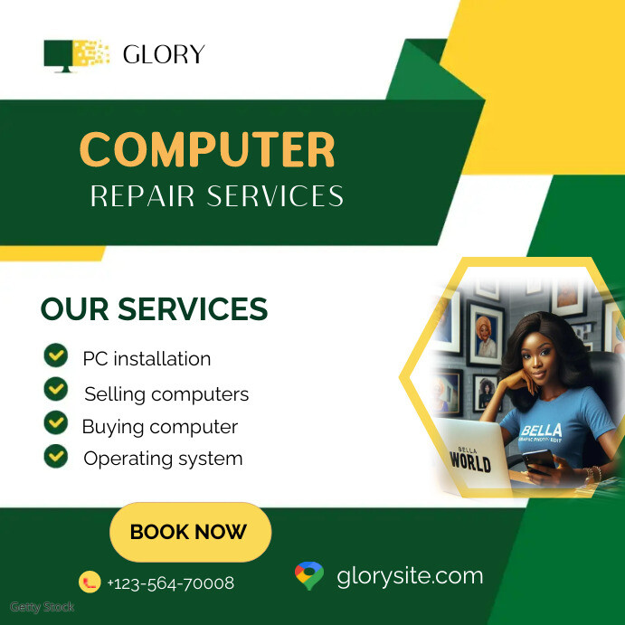 Computer Repaire Post Computer repair Template | PosterMyWall