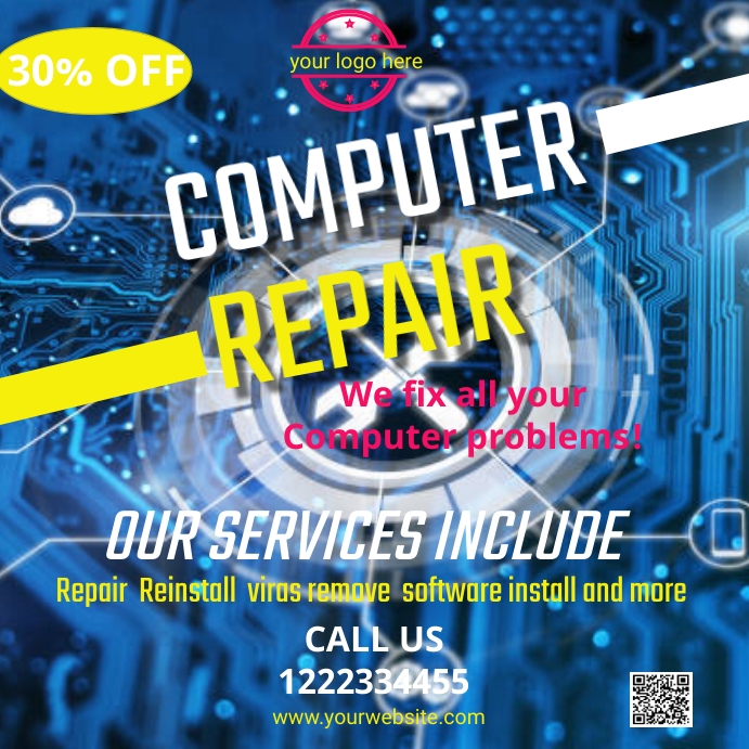 Copy of Computer repair | PosterMyWall