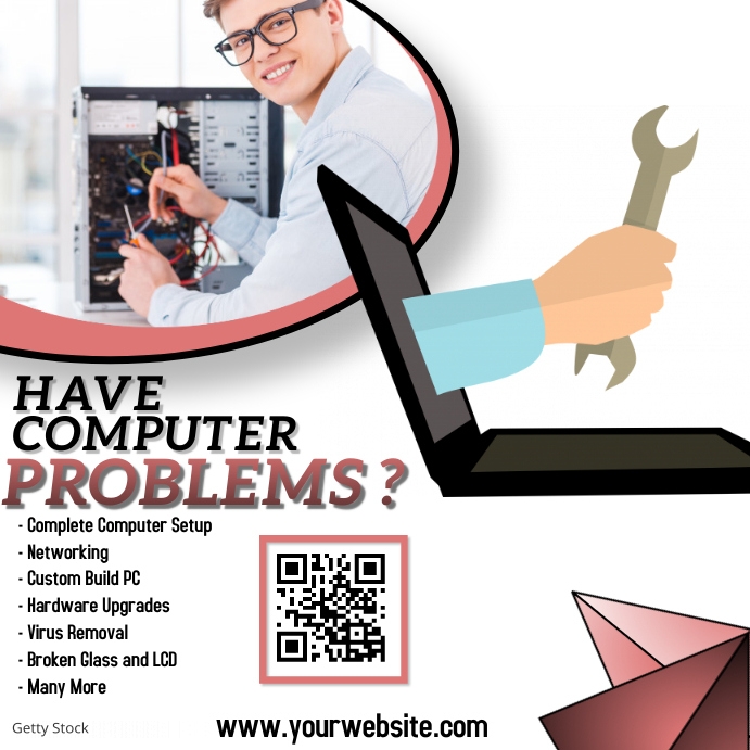 Computer Reparing Poster Copy of Computer repair | PosterMyWall