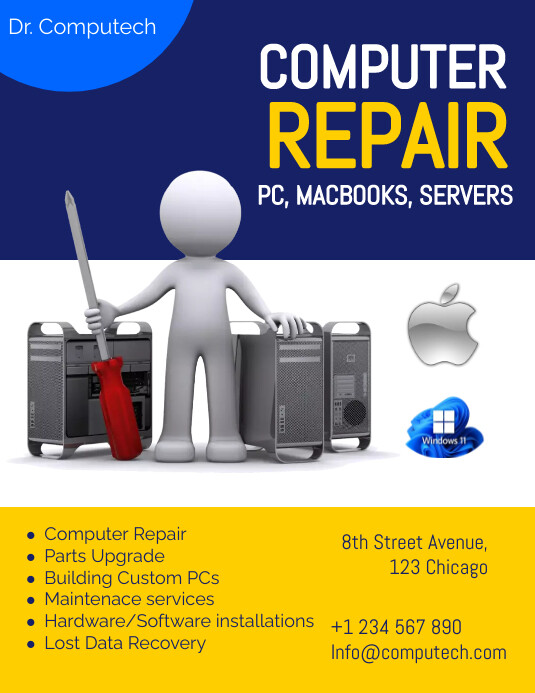 computer repair Template | PosterMyWall