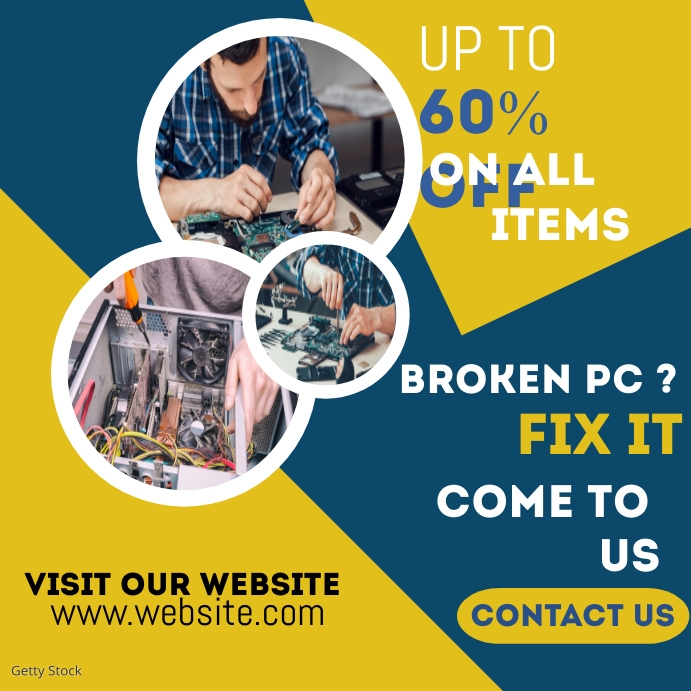 Computer Repaire Post computer repair Template | PosterMyWall