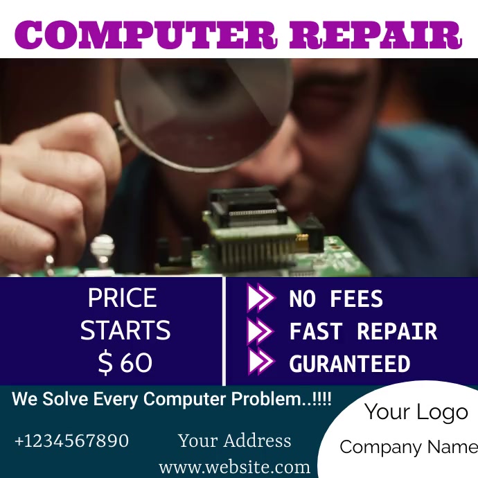 Computer Repair Template | PosterMyWall