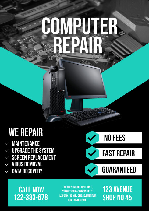 Copy of Computer repair | PosterMyWall