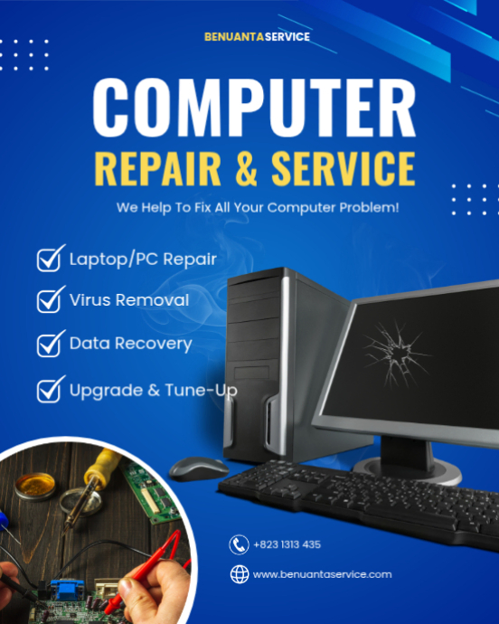 Computer Repair Service Template | PosterMyWall
