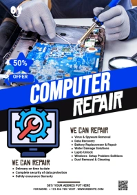Computer Repair Flyer A2 template