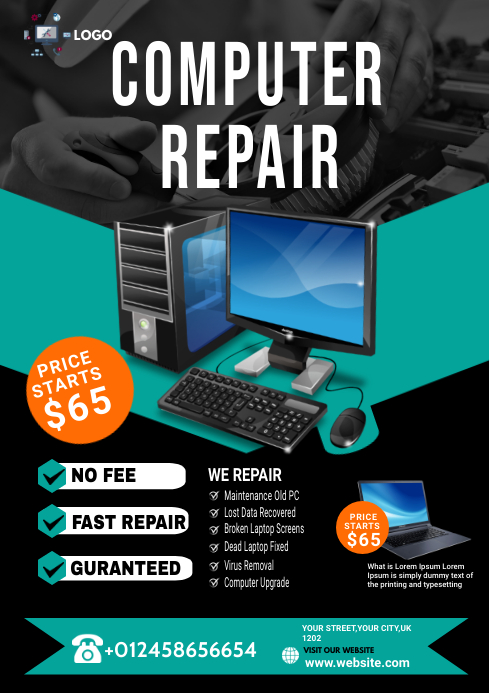 Computer Repair Flyer Examples