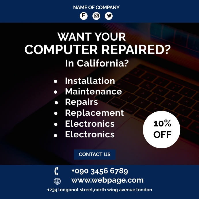 Copy of COMPUTER REPAIR FLYER | PosterMyWall