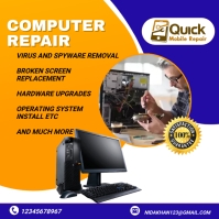 computer repair flyer Template | PosterMyWall