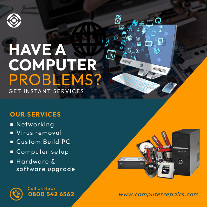 Computer repair flyer Template | PosterMyWall