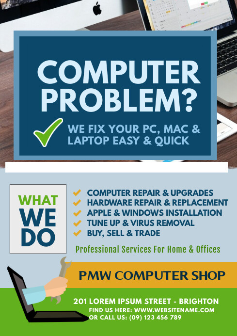 Windows Computer Flyer Computer Service Flyer