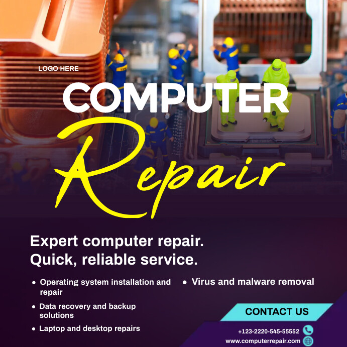 Computer Repair Flyer Template | PosterMyWall