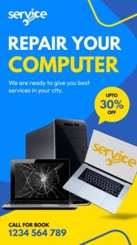 Computer Repair Poster Examples computer repair template | PosterMyWall