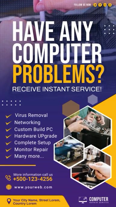 Copy of Computer Repair Instagram Story Design | PosterMyWall