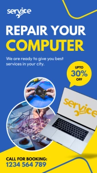 Computer Repair Instagram Story template