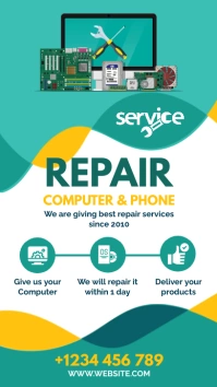 Computer Repair Instagram Story template