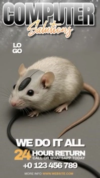 Computer Repair It Service services ad Instagram Story template