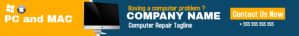 Computer repair leaderboard advertisement template