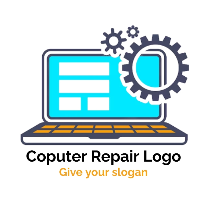 computer repair logo, corporate identity Template | PosterMyWall