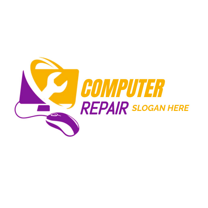 computer repair logo, tech logo, laptop logo Template | PosterMyWall