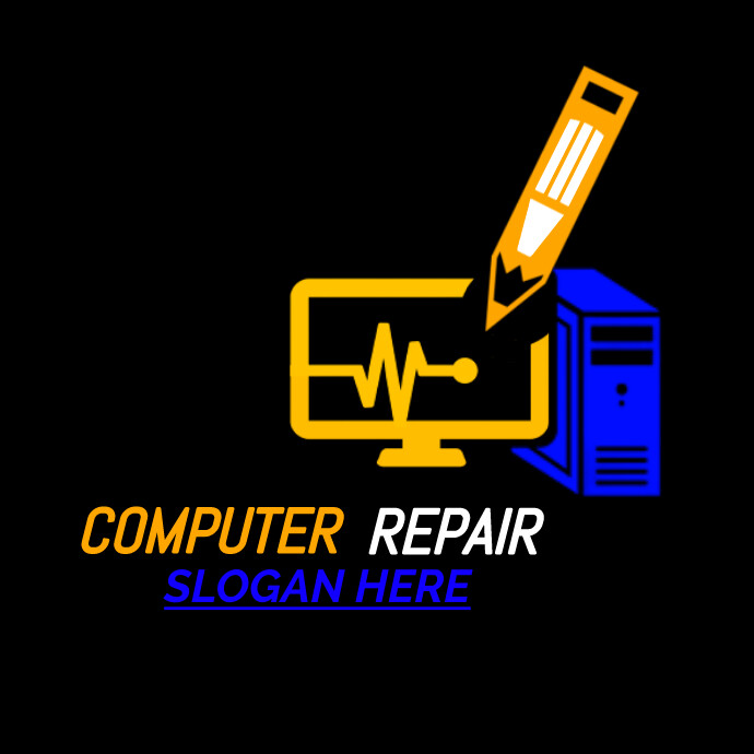 computer repair logo, tech logo, laptop logo Template | PosterMyWall