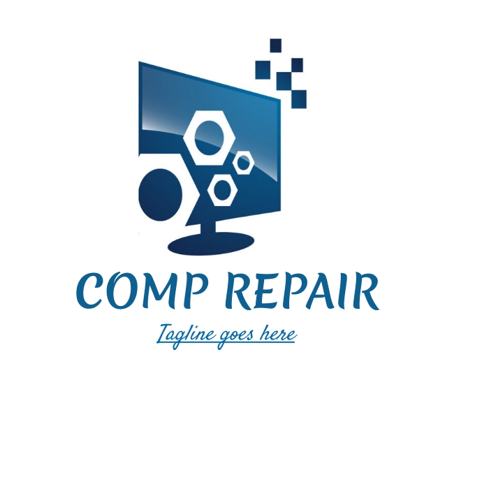 Computer repair logo,icon,computer,laptop template