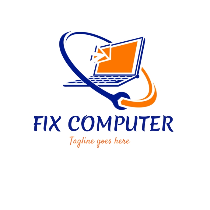 Computer repair logo,icon,computer,laptop Logotyp template