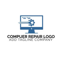 Computer Repair Hardware Ransparent Logo computer repair LOGO Templat | PosterMyWall