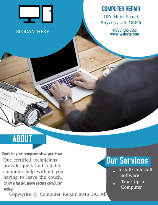 Computer Repair Poster Examples Computer Repair Template - udlvirtual.esad.edu.br
