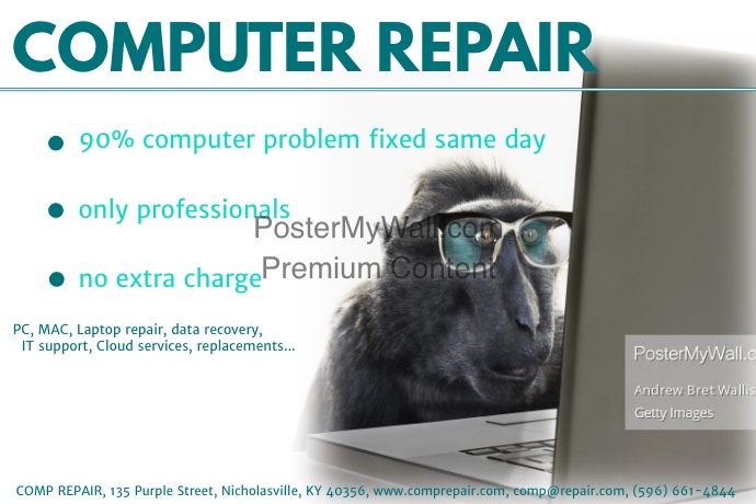 Copy of computer repair | PosterMyWall