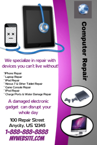 Computer Repair Poster Examples Computer Repair Template | PosterMyWall