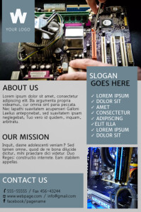 customizable design templates for computer repair flyer postermywall free flyer templates for word computer repair